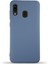 Caseworld Samsung Galaxy A20 Kapak Içi Kadife Lansman Silikon Kılıf - Petrol Mavisi 1