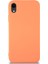 Caseworld Apple iPhone Xr Kapak Içi Kadife Lansman Silikon Kılıf - Turuncu 1