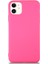 Caseworld Apple iPhone 11 Kapak Içi Kadife Lansman Silikon Kılıf - Neon Pembe 1