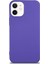 Caseworld Apple iPhone 12 Mini Kapak Içi Kadife Lansman Silikon Kılıf - Mor 1