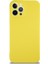 Caseworld Apple iPhone 12 Pro Kapak Içi Kadife Kamera Korumalı Lansman Silikon Kılıf - Sarı 1