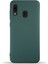 Caseworld Samsung Galaxy A20 Kapak Içi Kadife Lansman Silikon Kılıf - Yeşil 1