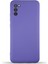 Caseworld Samsung Galaxy A02S Kapak Içi Kadife Kamera Korumalı Lansman Silikon Kılıf - Mor 1