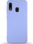 Caseworld Samsung Galaxy A20 Kapak Içi Kadife Lansman Silikon Kılıf - Lila 1