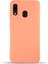 Caseworld Samsung Galaxy A20 Kapak Içi Kadife Lansman Silikon Kılıf - Turuncu 1