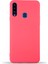 Caseworld Samsung Galaxy A20S Kapak Içi Kadife Lansman Silikon Kılıf - Neon Pembe 1