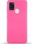 Caseworld Samsung Galaxy A21S Kapak Içi Kadife Lansman Silikon Kılıf - Neon Pembe 1