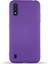 Caseworld Samsung Galaxy M01 Kapak Içi Kadife Lansman Silikon Kılıf - Mor 1
