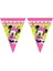 Minnie Pembe Fiyonk Plastik Bayrak Set 2.3m 1