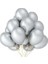 Gümüş Metalik Balon 100 Adet Balonevi 1