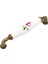 Porselen Dolap Mutfak Çekmece Mobilya Kulpu Antik Pembe Çiçekli 128MM (12,8cm) Aks. 1