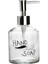 Cam Sıvı Sabunluk El Sabunu Yazılı 300ML 7.6X15.5CM 1
