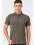 T8586 Dewberry Erkek Polo Yaka T-Shirt-Haki 3