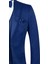 Lacivert Desenli Armürlü Mono Yaka Astarlı Yelekli 6 Drop Slim Fit Dar Kesim Smokin Damatlık 1001195219 2
