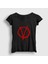 Kadın Siyah Logo Film V For Vendetta T-Shirt 1