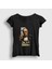 Kadın Siyah Marlon Film Baba The Godfather T-Shirt 1