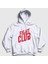 Unisex Beyaz Logo Film Dövüş Kulübü Fight Club Kapüşonlu Sweatshirt 1