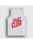 Unisex Beyaz Logo Film Dövüş Kulübü Fight Club Atlet 1