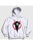 Unisex Beyaz Logo V2 Film V For Vendetta Kapüşonlu Sweatshirt 1