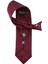 Bordo Kum Desen Klipsli Kravat KLP381 2