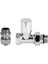 Radyatör Vanası 1/2'' Krom Düz Pex (Metal Volanlı 16*2mm Boru Bağl. Rakorlu) 3