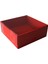 Asetat Kapaklı Karton Kutu 10X10X3 cm - 50 Adet Kırmızı 1