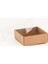 Asetat Kapaklı Karton Kutu 10X10X3 cm - 50 Adet Kraft 1