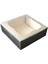Çerçeveli Karton Kutu 9X9X3 cm - 50 Adet Gümüş 1