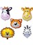 Safari Serisi Hayvanlar Temalı Folyo Balon 5 Li Set 1