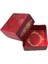 Komple Karton Kutu Saray Desen Gold Yaldız 4X4X2 cm - 50 Adet Bordo 2