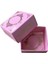 Komple Karton Kutu Saray Desen Gold Yaldız 4X4X2 cm - 50 Adet Pembe 1
