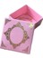 Komple Karton Kutu Saray Desen Gold Yaldız 4X4X2 cm - 50 Adet Pembe 2