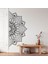 Çiçek Yarım Mandala Dekoratif Duvar Sticker - Duvar Dekoru 1