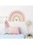 Çocuk Odası Duvar Sticker Kalp ve Puantiyeli Soft Renkli Gökkuşağı 1