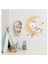 Ayda Uyuyan Sevimli Yavru Aycıcık Çocuk Odası Dekoratif Duvar Sticker 1