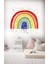 Renkli Yıldızlar Puantiyeler ve Gökkuşağı Çocuk Odası Duvar Sticker 1