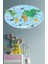 Eğitici Renkli Dünya Atlası , Dünya Haritası Okul, Kreş, Çocuk ve Bebek Odası Duvar Sticker 2 1