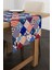 Kırmızı Mavi Etnik Patchwork Desenli Dijital Baskılı Runner CGH605-RN 2