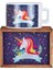 Gülümseyen Gökkuşağı Unicorn Ahşap Doğal Kutulu Kupa 2