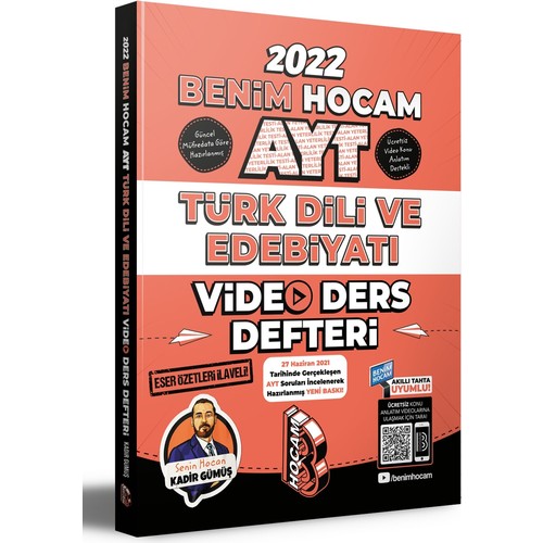 Benim Hocam Yayinlari Ayt 2022 Turk Dili Ve Edebiyati Video Kitabi