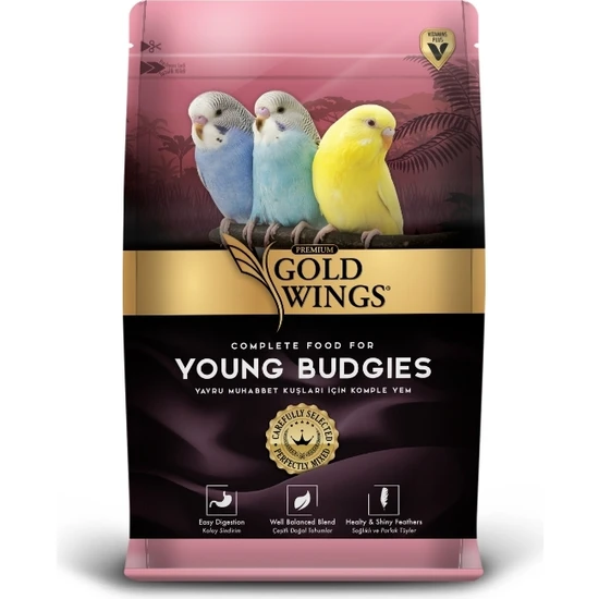 Gold Wings Premium Yavru Muhabbet Kuşu Yemi 1 kg