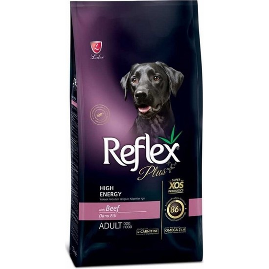 Reflex Plus High Energy Biftekli Yetişkin Köpek Maması 3 kg