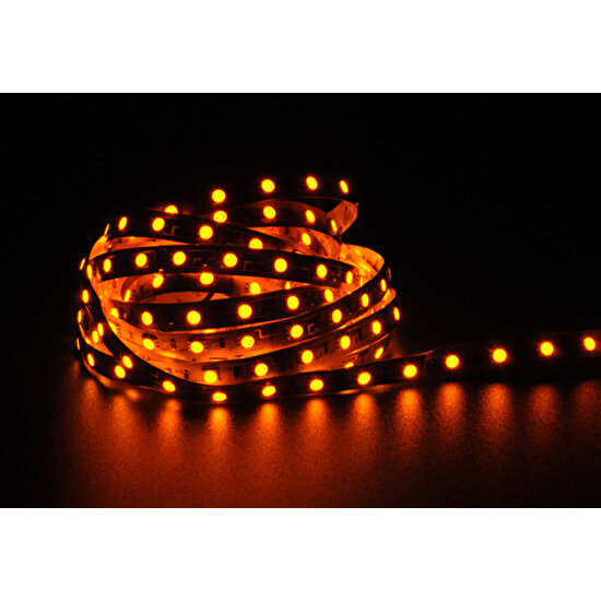 Amber LED 4040 Şerit LED Amber 5 Metre Yeni Nesil Yüksek Lümen
