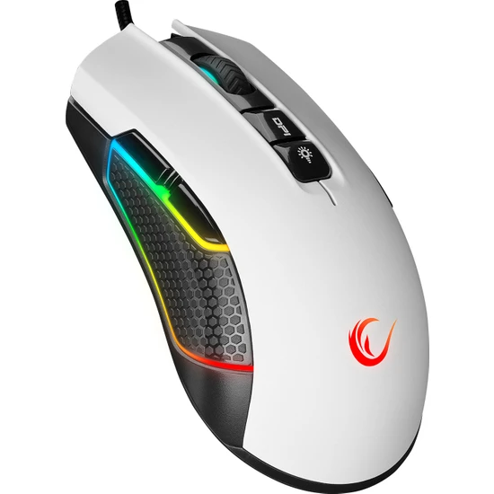 Rampage SMX-R600 Python USB Beyaz 12400DPI Gaming Oyuncu Mouse