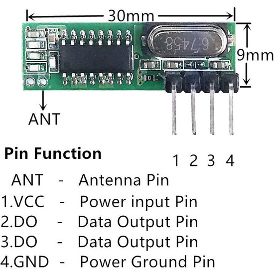 Alkatronik 433MHZ Rf Alıcı Verici RX470C + WL102 + Antenler Fiyatı