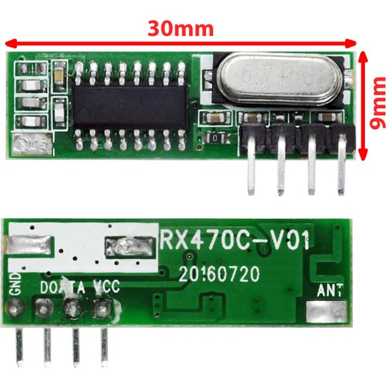Alkatronik 433MHZ Rf Alıcı Verici RX470C + WL102 + Antenler Fiyatı