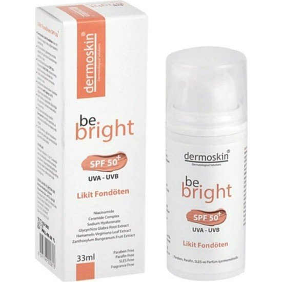 Dermoskin Be Bright Likit Fondöten Light SPF50 33 ml
