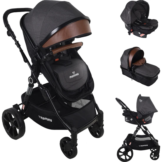 Mamma Shark Travel Sistem Amortisörlü Bebek Arabası