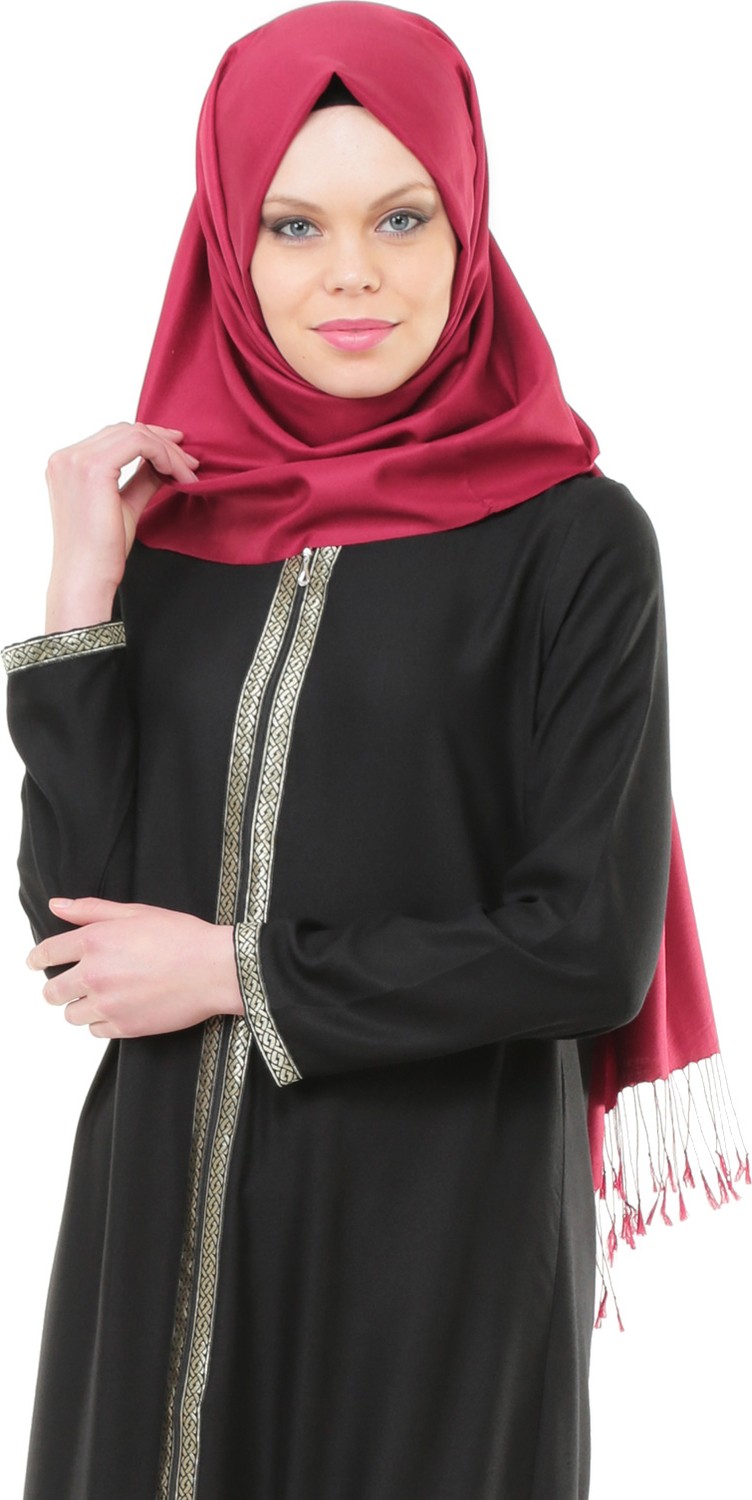 İhvan 5009-1 Fermuarlı Siyah Namaz Elbisesi