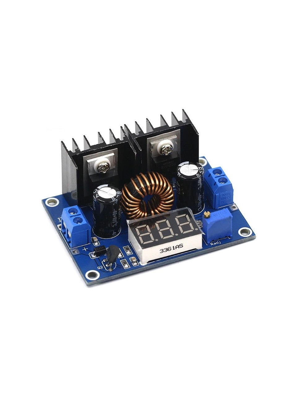 Module XL4016 Convertisseur DC-DC 200W 4-38V 8A À 1.25-36V Step-Down Pour Arduino Avec Voltmètre — TET Electronics Tunisie